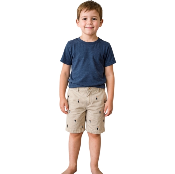 Class Club Boys Modern Fit Khaki Beige Pelican Bermuda Straight Shorts Pants 12 - Picture 1 of 3